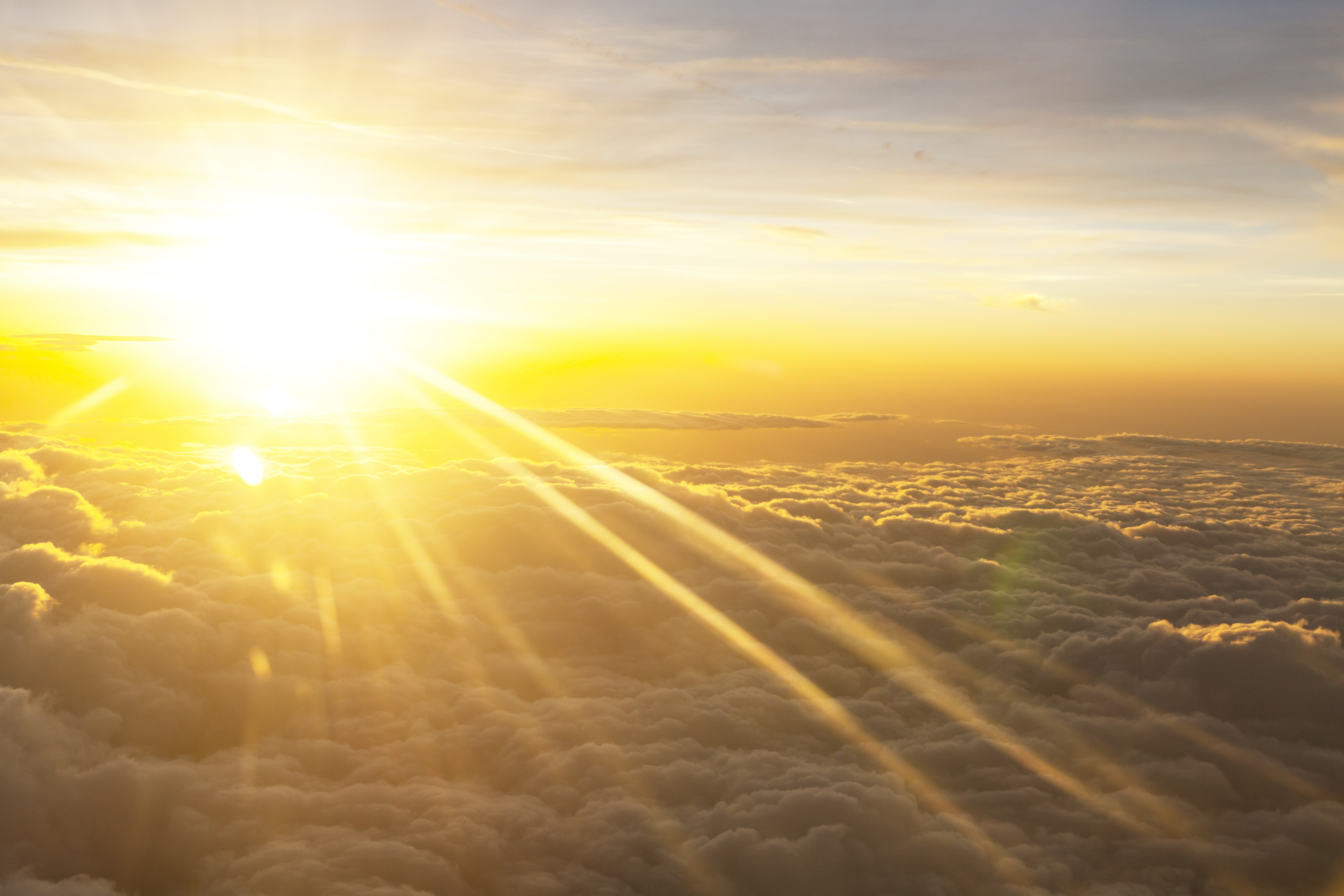 Morning Sun Over Clouds